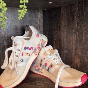 adidas Athletic Shoe Sole in floral